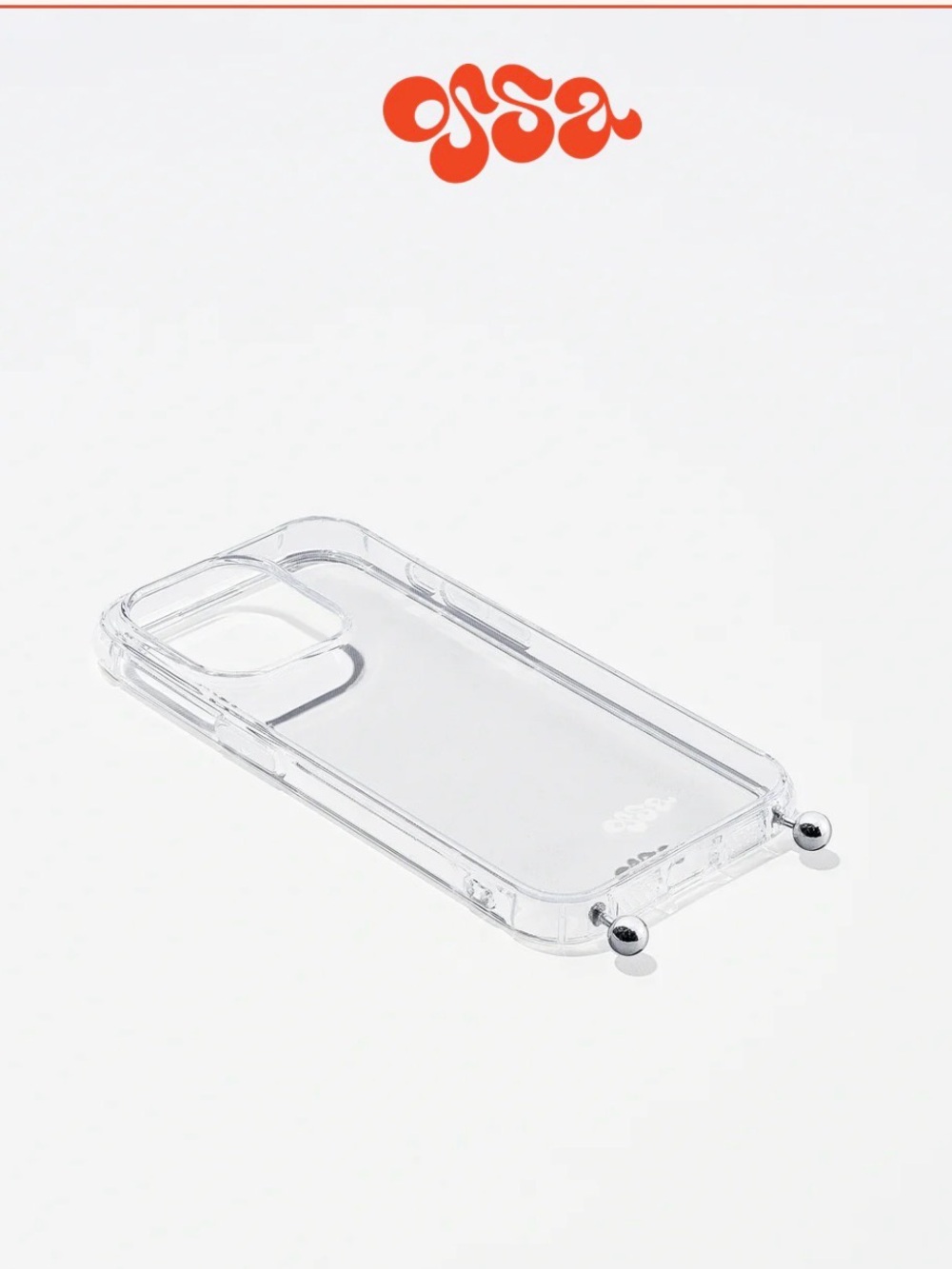 OSSA
Clear Transparent Phone Case with Silver Accent